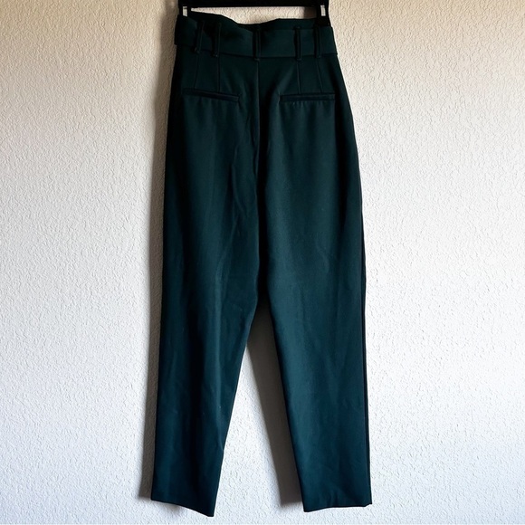 Trafaluc Collection Zara High Waist Belted Pants Green - Picture 4 of 12